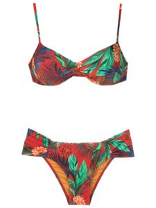 Lygia & Nanny bikini Vitoria à fleurs - Rouge