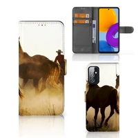 Samsung Galaxy M52 Telefoonhoesje met Pasjes Design Cowboy