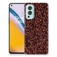 OnePlus Nord 2 5G Siliconen Case Koffiebonen - thumbnail