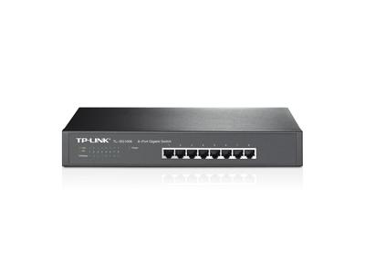 TP-LINK TL-SG1008 Unmanaged Gigabit Ethernet (10/100/1000) Zwart