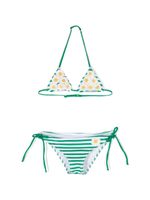 MC2 Saint Barth Kids bikini à rayures - Vert - thumbnail