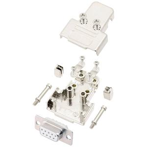 encitech TRI-M-09-DMS-W-K 6355-8039-11 D-sub female connectorset 180 ° Aantal polen: 9 Soldeerkelk 1 stuk(s)