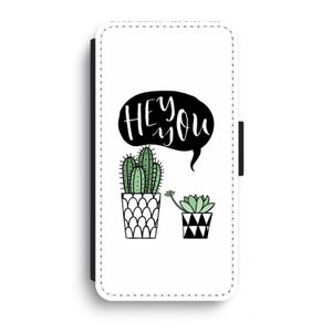 Hey you cactus: iPhone XR Flip Hoesje