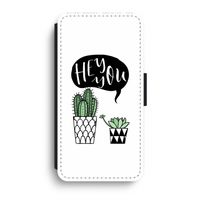 Hey you cactus: iPhone XR Flip Hoesje