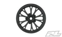 Proline Pomona Drag Spec 2.2" Black Front Wheels - Slash 2wd