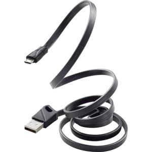 Renkforce USB-kabel USB 2.0 USB-A stekker, USB-micro-B stekker 1.00 m Zwart RF-3376010