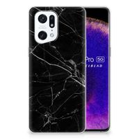 OPPO Find X5 Pro TPU Siliconen Hoesje Marmer Zwart - Origineel Cadeau Vader