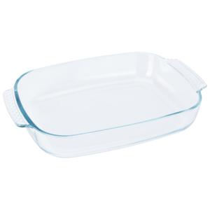 Ovenschaal van glas - ovaal - 3.8 Liter - 38 x 25 x 6,5 cm - vaatwasser bestendig