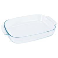 Ovenschaal van glas - ovaal - 3.8 Liter - 38 x 25 x 6,5 cm - vaatwasser bestendig - thumbnail