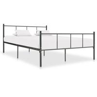 vidaXL Bedframe metaal grijs 140x200 cm