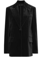 Proenza Schouler blazer en velours à revers pointus - Noir