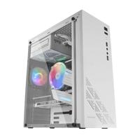Mars Gaming MC100W, ATX Gaming Case, 9 cm FRGB Ventilator, Convect-Cool Ventilatie, Wit