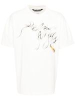 Palm Angels t-shirt Foggy en coton - Blanc