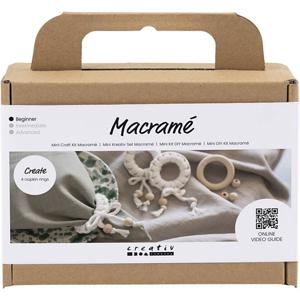 Creativ Company Mini Hobbyset Macrame Servetring Off-white