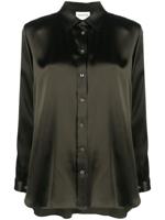 P.A.R.O.S.H. Blouse met puntkraag - Groen