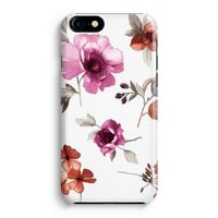 Geschilderde bloemen: iPhone 8 Volledig Geprint Hoesje - thumbnail