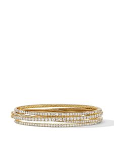 David Yurman bracelet Crossover en or 18ct orné de diamants