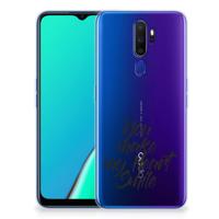 OPPO A5 2020 Siliconen hoesje met naam Heart Smile