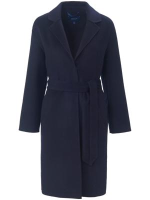 Lange jas van double-weefsel met reverskraag Van GANT blauw