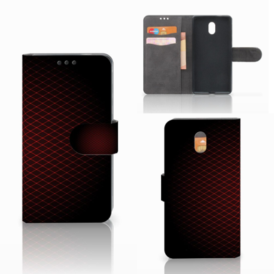 Nokia 3 Telefoon Hoesje Geruit Rood