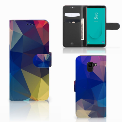 Samsung Galaxy J6 2018 Book Case Polygon Dark Samsung Galaxy J6 2018 Book Case Polygon Dark