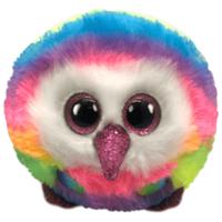 TY Puffies Knuffel Uil Owen 8 cm - thumbnail