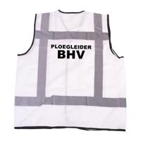 RWS veiligheidsvest ploegleider BHV wit - RWS veiligheidsvest ploegleider BHV wit