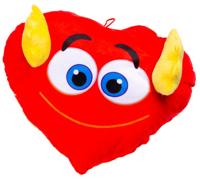 LG Imports knuffelhartje 35 cm blauwe ogen