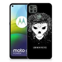 Silicone Back Case Motorola Moto G9 Power Skull Hair - thumbnail