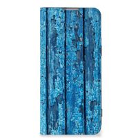 OnePlus Nord 2T Book Wallet Case Wood Blue - thumbnail