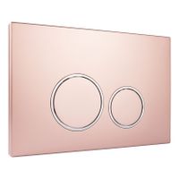 StarBlueDisc Doppio 50 bedieningsplaat rose goud met verchroomde designringen - thumbnail