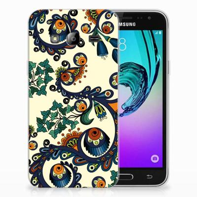 Siliconen Hoesje Samsung Galaxy J3 2016 Barok Flower Siliconen Hoesje Samsung Galaxy J3 2016 Barok Flower