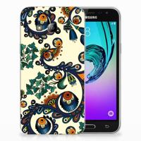 Siliconen Hoesje Samsung Galaxy J3 2016 Barok Flower