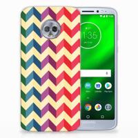 Motorola Moto G6 Plus TPU bumper Zigzag Multi Color