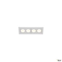 SLV Led inbouwlamp Milandos 4-lichts 4x130 lumen wit 1005409 - thumbnail