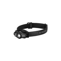 Ledlenser MH5 outdoor hoofdlamp LED, zwart/grijs, oplaadbaar met batterij, 400 lumen, focusseerbaar, verlichtingsduur tot 35 uur, rood licht, gebruik van 1 x AA-batterij mogelijk, metalen clip, jagen