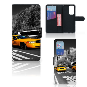 OPPO Find X3 Neo 5G Flip Cover New York Taxi