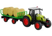 Viking Choice  Speelgoed tractor met aanhanger met hooi - 37,5 cm