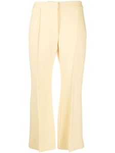 Jil Sander pantalon évasé à coupe courte - Jaune