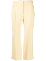 Jil Sander pantalon évasé à coupe courte - Jaune - thumbnail