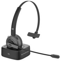 Conceptronic POLONA03BDA hoofdtelefoon/headset Hoofdtelefoons Draadloos Hoofdband Kantoor/callcenter Bluetooth Oplaadhouder Zwart