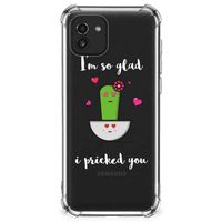 Samsung Galaxy A03 Stevig Bumper Hoesje Cactus Glad - thumbnail