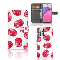 Samsung Galaxy A33 5G Book Cover Pink Macarons - thumbnail