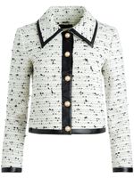 alice + olivia veste Renae à coupe crop - Blanc