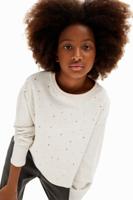 Langarmshirt met stippen - WHITE - 13/14