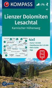 Wandelkaart 47 Lienzer Dolomiten - Lesachtal | Kompass