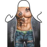 Funny BBQ schorten Tattoo Man - thumbnail