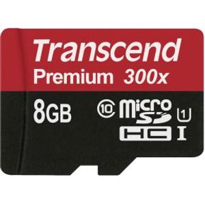 Transcend microSDHC 8GB Class 10 UHS-I 300X