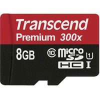 Transcend microSDHC 8GB Class 10 UHS-I 300X - thumbnail