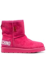 Love Moschino bottines à patch logo - Rose